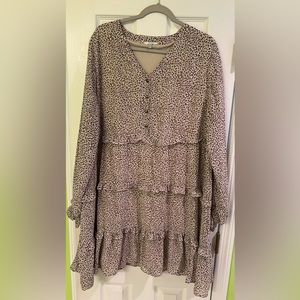 Long Sleeve Leopard Print Dress from Chic Soul